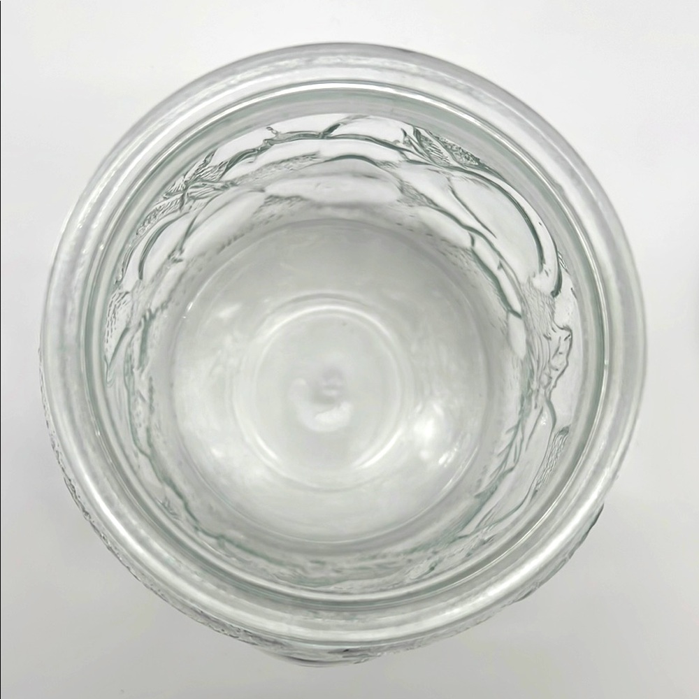 Libbey Orchard Clear Glass Embossed Country Fruit Vintage Canister Cookie Jar - Picture 6 of 11